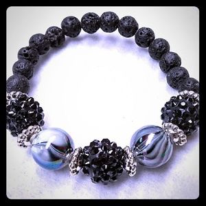 Essential oil bracelet and earrings set